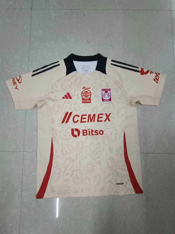 AAA Quality Tigres UANL 23/24 Special Ligth Beige/Red Jersey